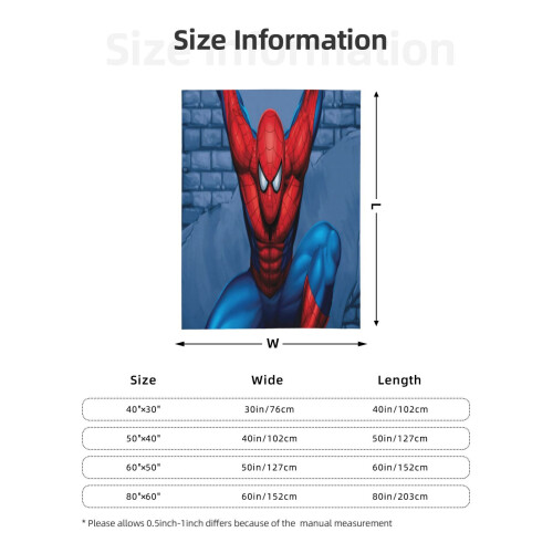 Blaincéad Lomra Spider-Man Braincéad Caithimh Thar a Bhog Cluthar, Gnéithe Leapa do Pháistí - Thar a Bhog 50"X40" 2