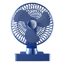YOBOLK Mini Fan, Rechargeable Portable Fan with LED, 180 Tilt, 3 Speeds, Quiet Desk Fan for Home, Office, Kitchen