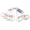 YiFudd Curtain Stripe Lights 300LED 8 Modes Warm White String Lights Decoration 2