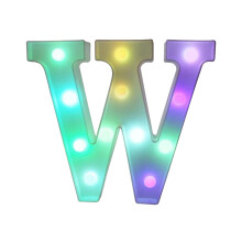 Lettres lumineuses LED à piles Jacenvly - Lettres colorées télécommandées pour décoration de bar et de maison - Multicolore