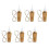 6Pcs Cork String Lights Wine Bottle Strip Night-lights Nightlights Decor Empty Lamp Candle Flame Modeling 1