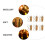 6Pcs Cork String Lights Wine Bottle Strip Night-lights Nightlights Decor Empty Lamp Candle Flame Modeling 6