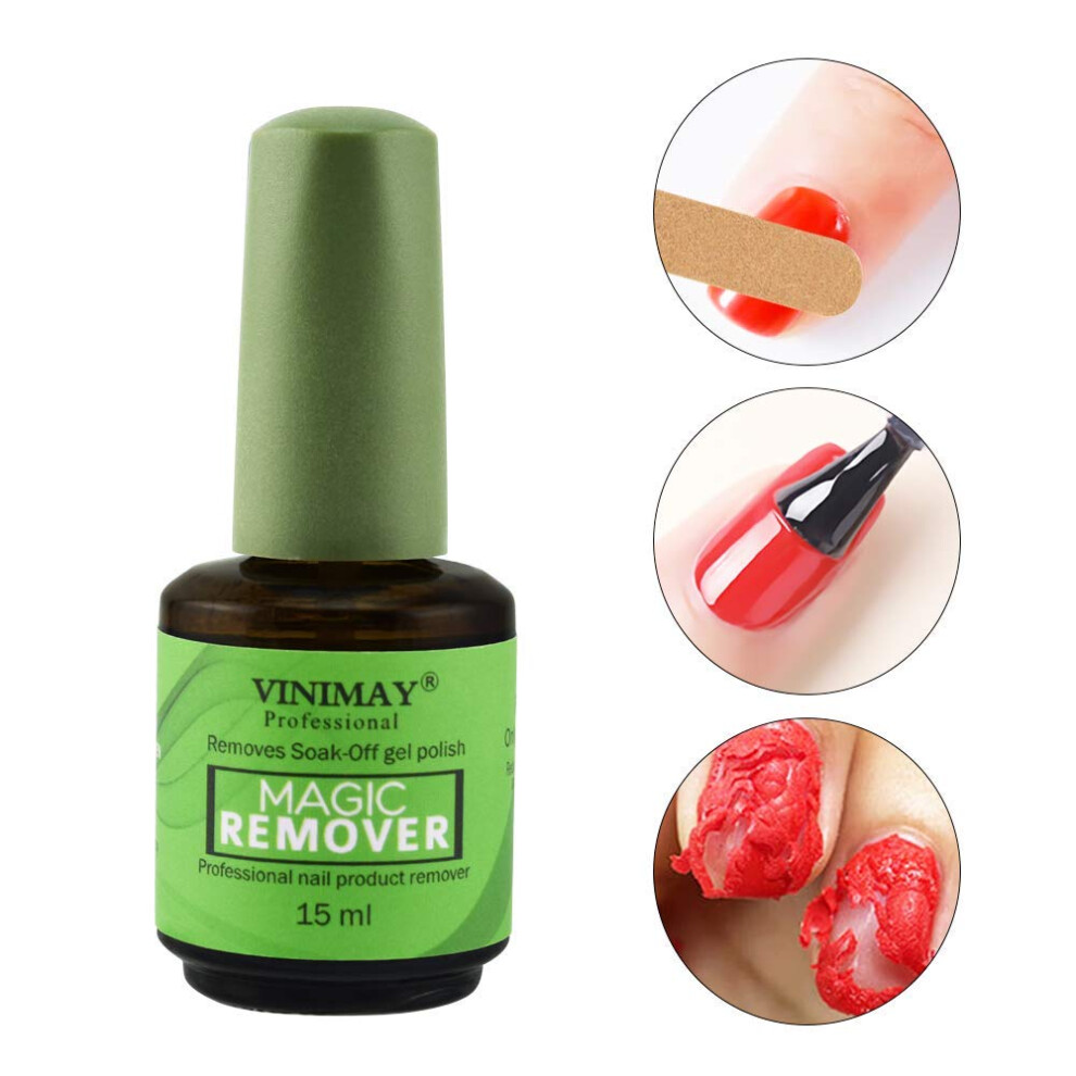 Gel Nail Polish Remover Fast Gentle Soak Off for Natural Nails Professional Quick Salon Results
