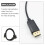 Câble de conversion DisplayPort vers VGA, câble plaqué or, âme en cuivre. 2