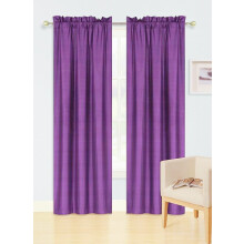 SAMIMPORT-2011 Rideaux occultants violets Ă dos en mousse solide, 35 po x 84 po