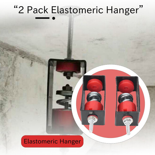 Elastomeric Hanger - Spring Vibration Isolator - Anti Vibration Ceiling Suspended Mounted - Studio, Home Theater (2 Pack) 1