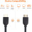 Καλώδιο HDMI υψηλής ταχύτητας (18Gbps, 4K/60Hz) - 10 πόδια, πλεγμένο με νάιλον 3