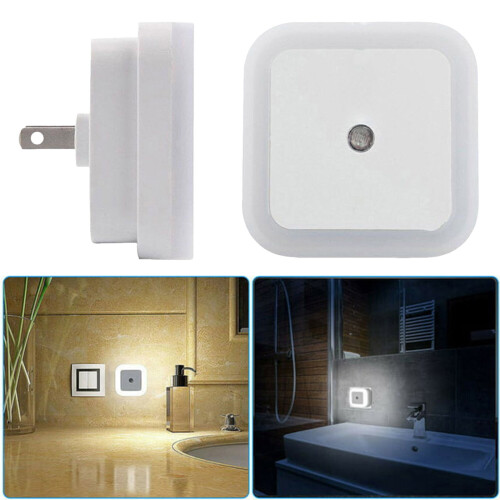 Luz noturna LED quadrada com sensor automático crepuscular e de anoitecer. 1