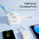 Cruise Essentials2024με θύρες USB, πολύπριζο ταξιδιού τυλιγμένο 4ft, 2 πρίζες3USB χωρίς 5