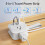 Cruise Essentials2024με θύρες USB, πολύπριζο ταξιδιού τυλιγμένο 4ft, 2 πρίζες3USB χωρίς 8
