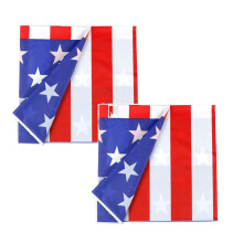 Xubond korkealaatuinen suorakaiteen muotoinen muovinen pöytäliina Amerikan lipulla, 137 x 274 cm, valkoinen, kertakäyttöinen tähti- ja