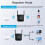 Zeceouar WiFi Booster2024 - Επέκταση/Επαναλήπτης, Καλύπτει 9800 τ.μ., 45 Συσκευές, Θύρα Ethernet, 5