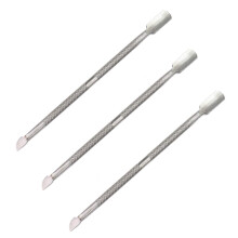 3Pcs Stainless Steel DualSided Cuticle Pusher and Nail Cleaner Set for Precise Control