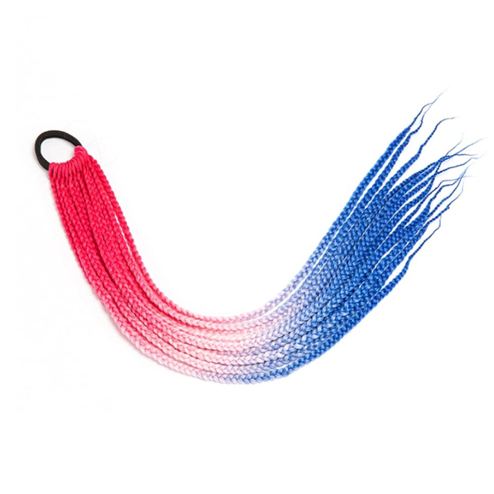 Unisex 60Cm Synthetic Straight Ponytail Hair Extension Wraparound Hairpiece, Sleek Style, 3 Pcs