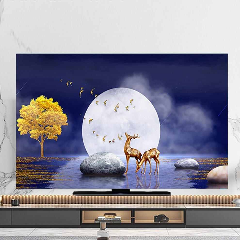 65 Inch Tv Dust Cover Waterproof Polyester Indoor Screen Protector For Wall Mounted Lcd Led Plasma 9365369192713