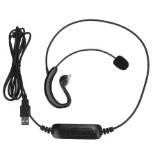 On-ear bedrade USB-headset met microfoon voor callcenters, kantoor, Skype, webinars en gaming. 40 mm audiodriver, inline bediening, comfortabele
