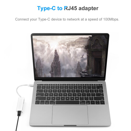 Συμπαγής σχεδιασμός Προσαρμογέας δικτύου USB2.0Ethernet Σύνδεση Fast Ethernet Ενσύρματο LAN με 2