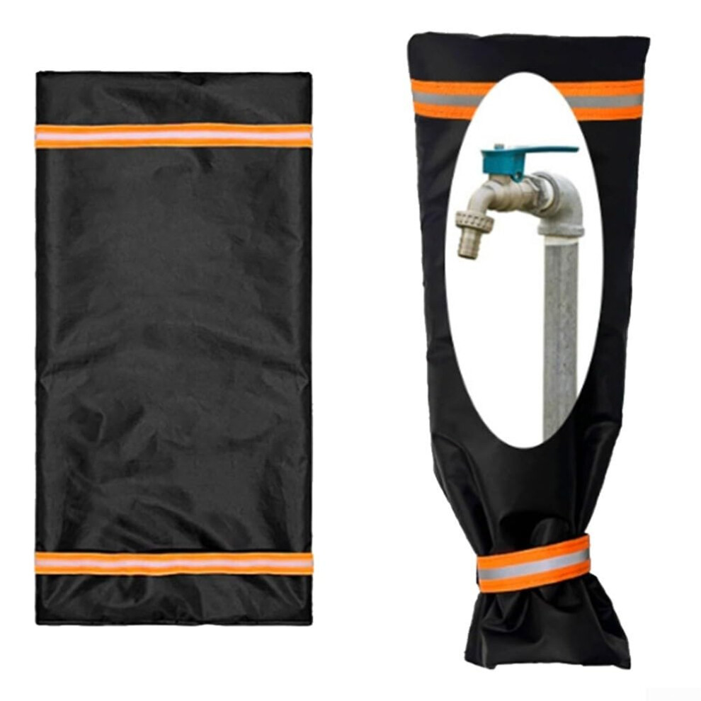 Outdoor Faucet Cover For Winter Pipe Freeze Protection, Weather Resistant 420D Oxford, 20X51cm 9164114805218