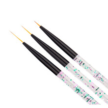 3pcs Professional Nail Art Brushes and Carving Pen Set for Gel and Acrylic Detailing