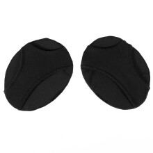ZONHEBIN Silicone Gel Pads Insoles 2 Holes Forefoot Cushions L Black