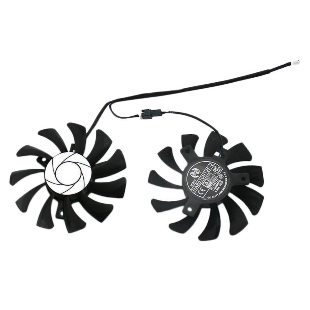 Ha8010h12f-Z 75Mm 2Pin Gtx1050ti Gpu Cooler Dual Fan For Geforce Gtx 1050Ti Gtx-1050-Ti-4Gt-Oc(2Pcs) 9773935391765