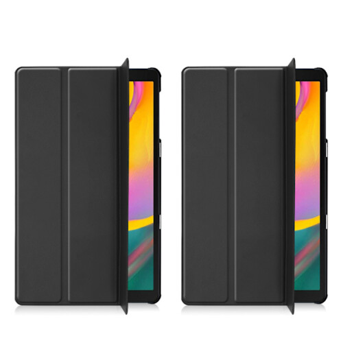 Δερμάτινη θήκη, συμβατή με Samsung Galaxy Tab A10.1 (2019), μαύρη 2