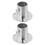 2pc 19mm Steel Wardrobe Bracket Flange Rail Rod Pole Socket End Support Decor 8
