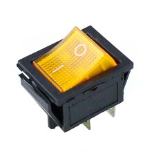 Interrupteur à bascule à verrouillage CHAXIN, 4 broches, niveau E/S 2, avec témoin lumineux, 10 A, 125-250 V CA