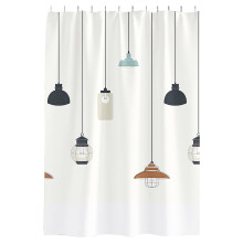 XIUH Halloween-Sonderangebot! Wasserdichter Duschvorhang aus weichem Polyestergewebe, Hotelqualität, maschinenwaschbar, passend für Badewannen (D)