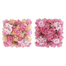 2 Stück Rosen-Wandpaneele, künstliche Blumenhintergründe, Blumenmatte, Blumenarrangements, Rosa, Dunkelrosa