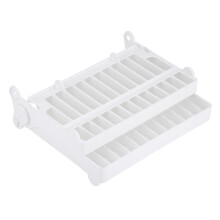 Growcolor Home Bucătărie Pliabil Farfurie Vase Uscare Rack Organizator Vase Scurgător Tacâmuri Plastic Depozitare Suport