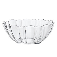 Haust 1 Pc Household Rice Bowl Lotus-shaped Soup Bowl Fruit Bowl (Transparent)