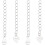 2Styles925Sterling Silver Extender Chains Silver39~41mm4pcs/style 1