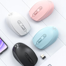 Jacenvly Bluetooth5.1+USB Wireless Mouse, 2.4G Silent Portable Mouse with USB Receiver, compatible with PC, Tablet, Laptop