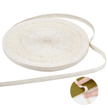 10.94 Yards 3/8" Linen Binding Tape Floral White Bookbinding Repair Archival Cloth for DIY Craft Sewing Supplies