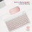 Wireless Rechargeable Keyboard & Mouse Combo, Portable Set compatible with iPhone, iPad, Samsung Tablet, Android, Windows 2