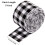 Κορδέλες Buffalo Plaid με συρμάτινες άκρες, 2 ρολά μαύρη και κόκκινη καρό κορδέλα για 2