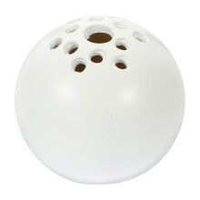 Vase miniature en résine perforée à trous ronds, idéal pour la décoration florale et les compositions florales.