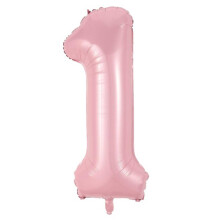 HUGE 102cm Number Balloon Pink Number 1 Balloon pink