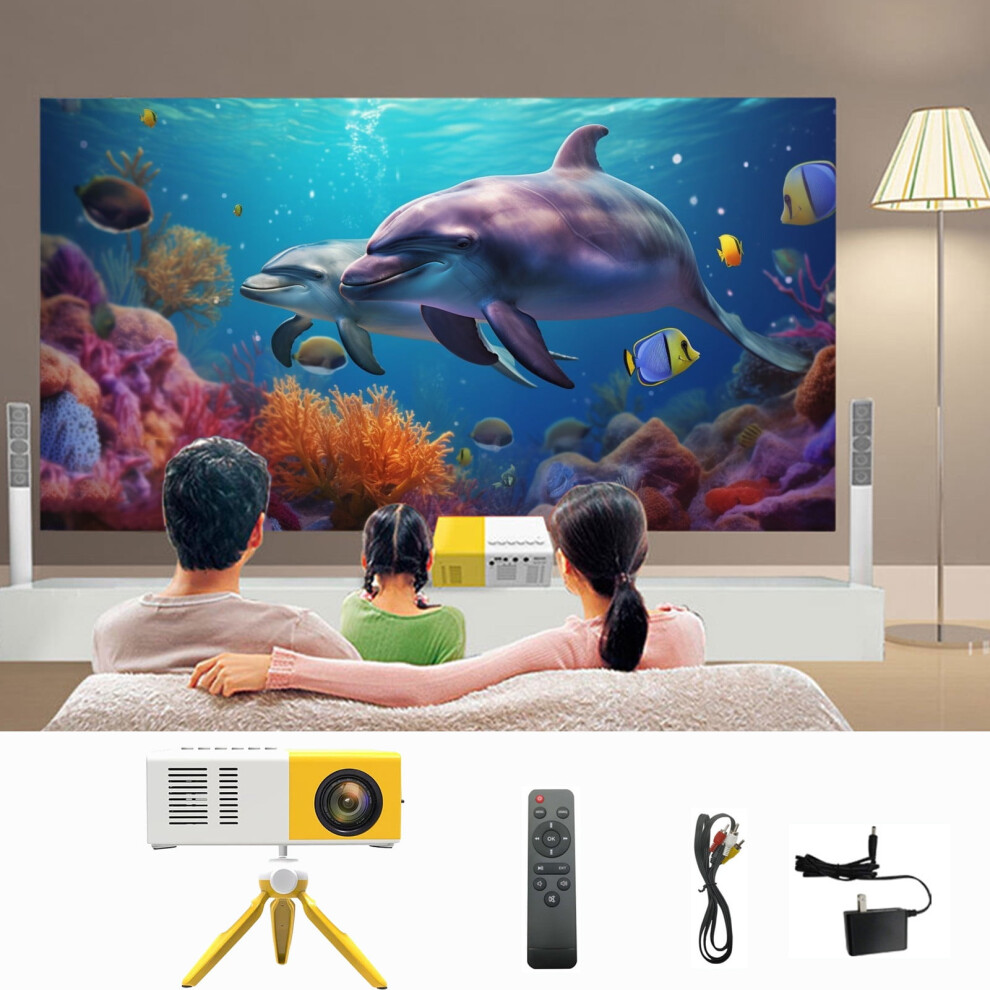 Kayannuo Valentine's Day Clearance Portable Led Mini Projector, 1080P Decoding, Supports U-Disk, Tf Card, Hdmi, Av Cable, Compatible With Xxx 9009791441055