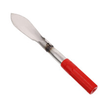 Stainless Steel Garden Shovel with Ergonomic Red Handle for Flower Planting and Weeding