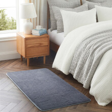 (60x120cm (2ft x 4ft), Grey) Pashmina Shaggy Rug with Memory Foam Non Slip Backing -Extra Soft Fluffy Thick Rug for Living Room and Bedroom