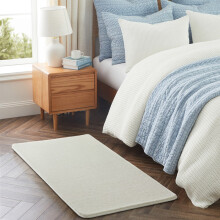 (60x120cm (2ft x 4ft), Cream) Pashmina Shaggy Rug with Memory Foam Non Slip Backing -Extra Soft Fluffy Thick Rug for Living Room and Bedroom