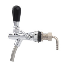 Home Brewing Beer Faucet with Adjustable Tap and Chrome Shank for Keg Draft Dispensing