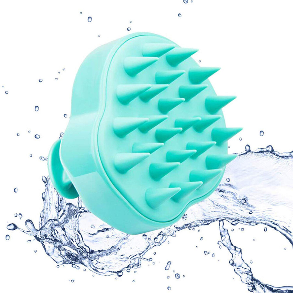 Unisex Scalp Massager Shampoo Brush With Soft Silicone Bristles For Wet Dry Use And Gentle Scalp Exfoliation