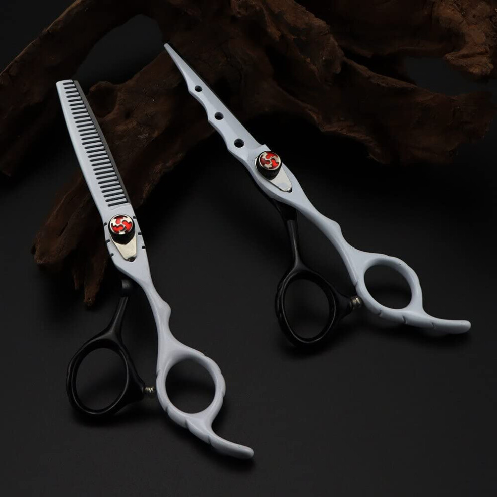 Green Hair Cutting Scissors Set, Professional Japanese Steel Barber Shears With Ergonomic Grip,