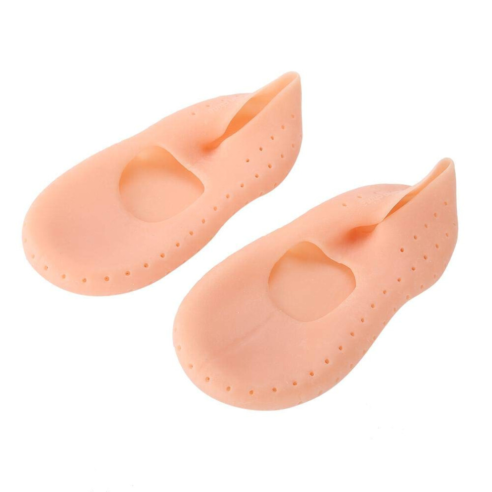 Silicone Moisturizing Socks with Gel Heel Sleeves for Cracked Heels and Plantar Fasciitis Relief