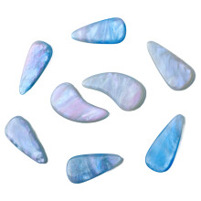 Professionelle Guzheng-Picks, 8 Stück, Silikon-Polymer, Glatte Oberfläche, Wolkenfarbe