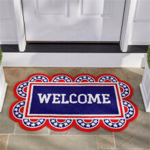 Uclet Saving Carpet Area Rugs 2024New 4th Of July Patriotic Day Welcome Mat, Compat with Uclet, Bedroom Blanket, Kids Room Decor, Bath Mat