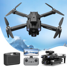 Drone à moteur brushless avec 5 caméras, résistance au vent, mode sans tête, contrôle gestuel, quadricoptère radiocommandé FPV pour adultes et